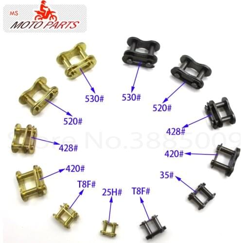 #25H #T8F #35 #420 #428 #520 #530 Chain ring link for dirt bike pit bike ATV GO Kart Motorcycle chain