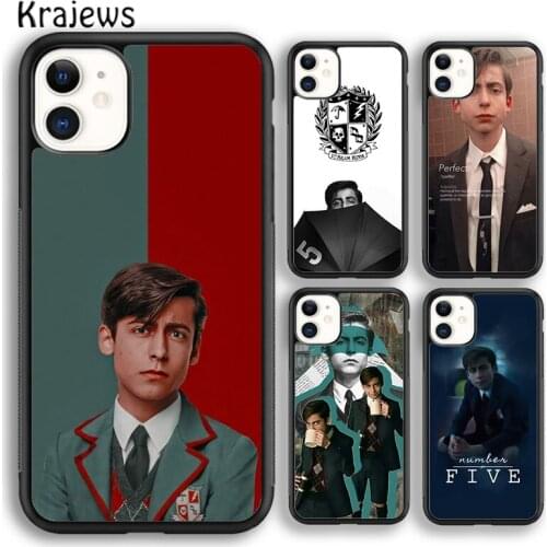 Krajews Aidan Gallagher Number Five Phone Case Cover For iPhone 5s SE 2020 6s 7 8 plus X XS XR 11 12 mini pro max coque Shell