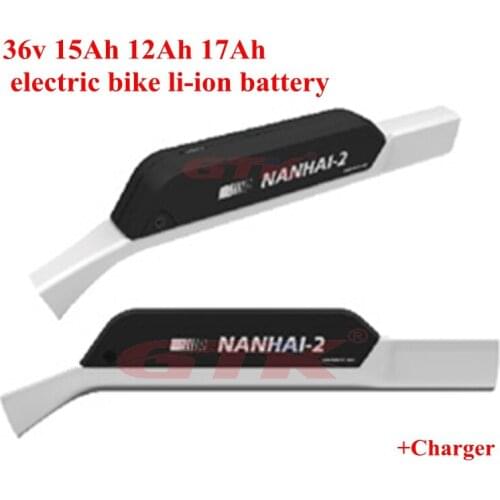 36v 15Ah 12Ah 17Ah electric bike li-ion 36v 10Ah ebike lithium battery nan hai case for bbs motor 500w 350w + 2A charger