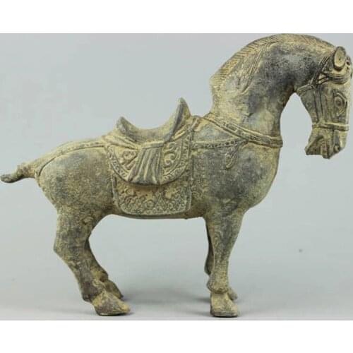 Collectible Decorated Old Handwork Bronze sculpture Horse statue