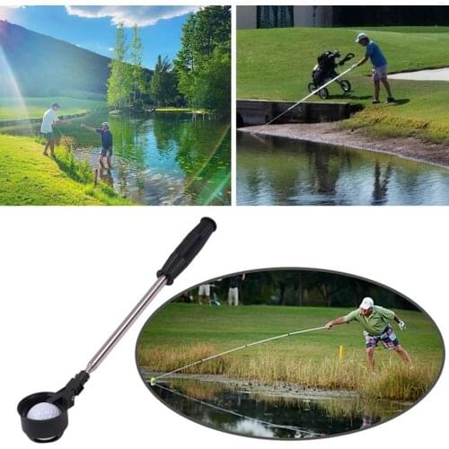 Golf Ball Retriever Practice Training Aid Telescopic Pick Up Grabber for Beginners Golfer Outdoor Sports Accessories