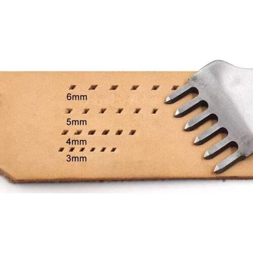 4Pcs/ set Leather Craft Tool Set Stainless Steel Hole Chisel Graving Stitching Punch Tools Kit 4 size for choose