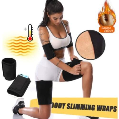 Leg Shaper Sauna Sweat Thigh Trimmers Calories off Anti Cellulite Weight Loss Slimming Legs Fat Thermo Neoprene Compress Belt