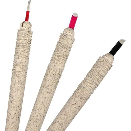 New Arrival Bio DEGRADABLE Disposable Microblading ECO-holder Multiple Blades Tools For Eyebrow Tattoo/Hair Stroking