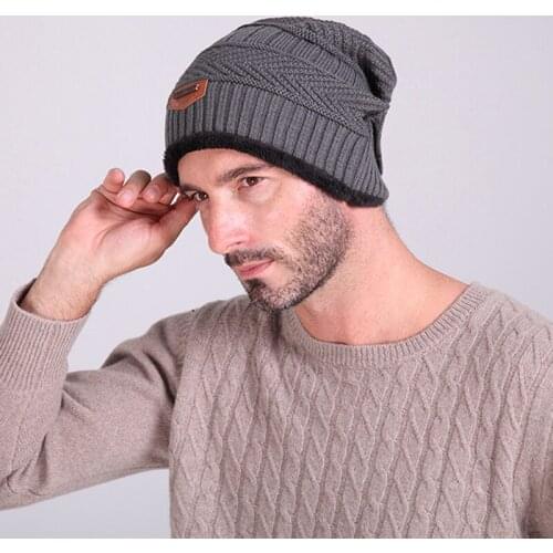 2018 Unisex Thermal Plain Warm Soft Beanie Skull Knit Cap Hats Winter Beanies Solid Color Hat Knitted Men Women Climbing Cap Hat