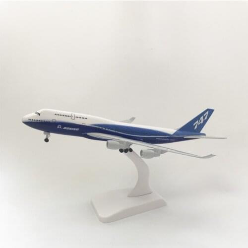 20cm Original Boeing 747 Plane Model Airplane Model Aircraft Model 1:200 Diecast Metal Planes Toys Collect