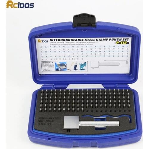 P-112 Interchangeable Steel stamp punch set,Stroke Felxible stamping letters,Available size 2/2.5/3/4/5/6mm