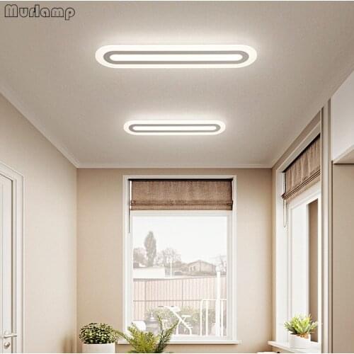 Murlamp Modern minimalist long led aisle acrylic ceiling lamp for living room office study led lighting fixture