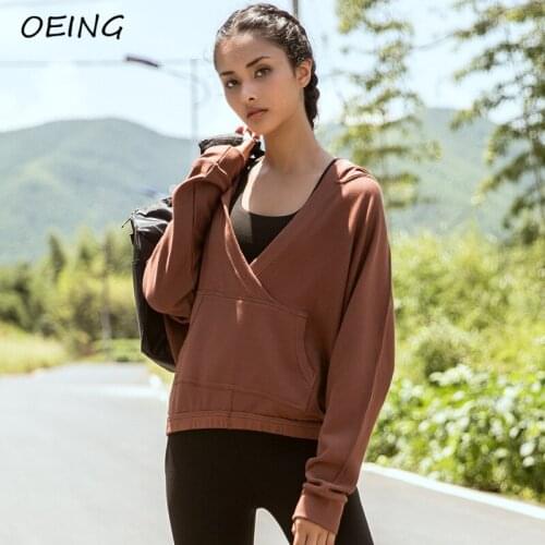 Fitness Sport Hoodies Coats Women Pockets Casual Jogging Jacket Long Sleeve Exercise Coats