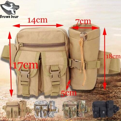 Waterproof Outdoor Belt Waist Bag Archery Tactical Bag Military Bag Sac Sport Bag Fanny Pack Detachable Water Bottle Holder