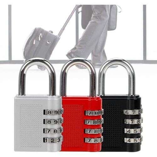 Weatherproof Security Padlock Combination Padlock Zinc Alloy Code Padlock Code Lock 4 Dial Digit Password Lock