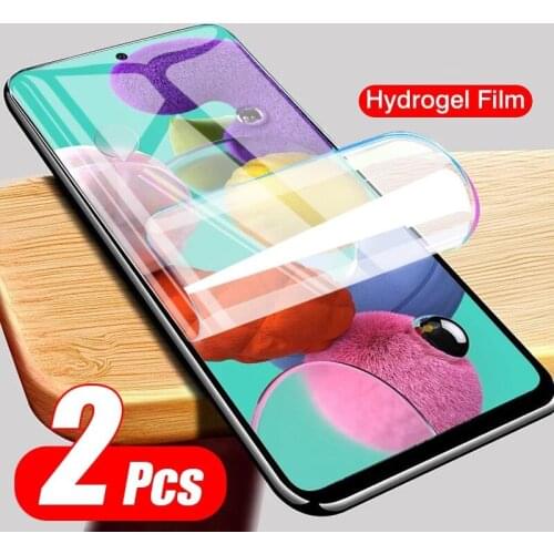 2Pcs Full Cover Protective Film for Samsung Galaxy A71 Screen Protector for Samsung Galaxy A51 A30S Hydrogel Film Not Glass
