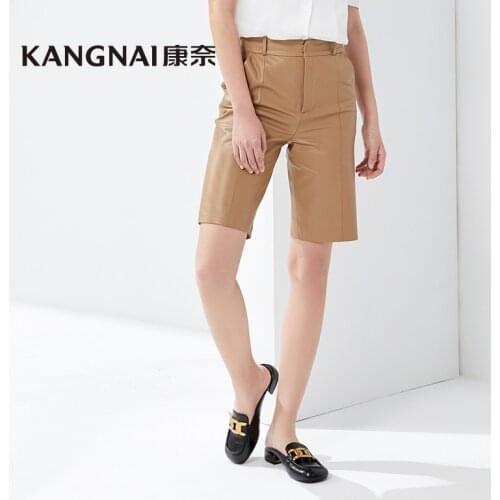 KANGNAI Mules Women Slingback Split Leather Pumps Low Heel Horsebit Slides Outside Lady Summer Shoes