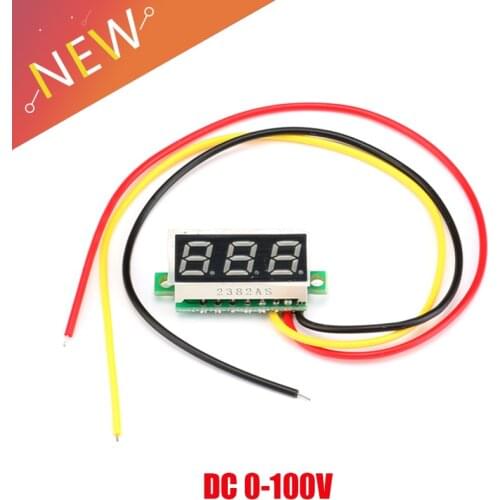 0.28 Inch Ultra-Small Digital Dc Voltmeter Head Digital Display Three-Wire Dc0-100v Digital Display Voltmeter DC0-100V
