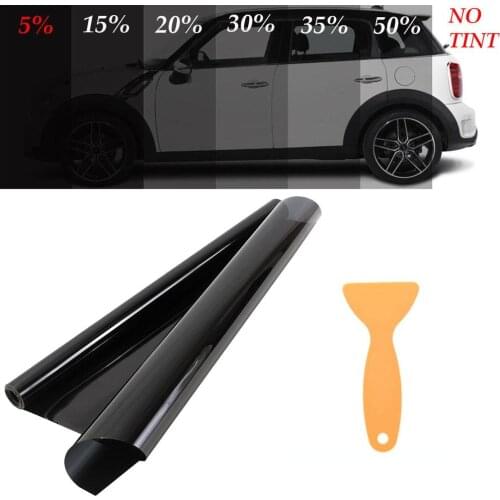 300cmx50cm Black Car Window Foils Tint Tinting Film Summer Solar UV Protector Sticker Films UV Solar Protection