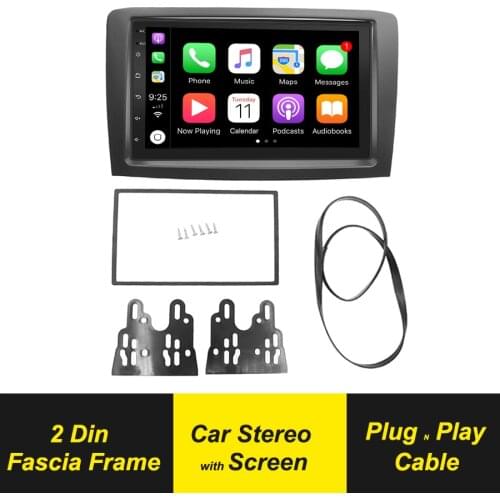 2Din Android Car Multimedia Radio Fascia For Fiat Idea 2004-2007 Stereo Panel Dash Mount Audio DVD Player Frame GPS Navigation
