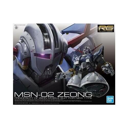 Bandai Gundam Model IN-Stock Assembly RG 34 1/144 MSN-02 Zeong Gundam ROBOT Figure Anime Toys Figure Gift