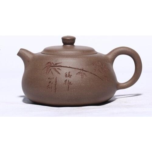 Handmade Purple Clay Teapot Making Teapot Raw Ore Old Clay Bamboo Shadow Breeze Household Making Teapot Chinese Tea Set