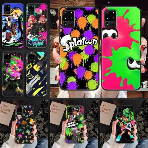 Game Splatoon Phone case For Samsung Galaxy Note 4 8 9 10 20 S8 S9 S10 S10E S20 Plus UITRA Ultra black fashion cover art back
