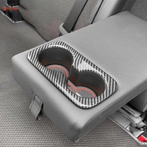 For Hyundai Tucson NX4 2021 2022 ABS Car Rear Seat Center Water Cup Holder Cover Trim Frame Interior Accessories Styling