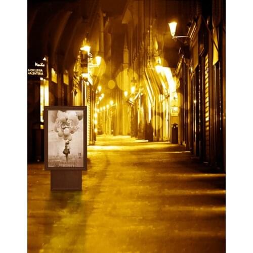 5x7ft Night Street View Building Photography Backdrops Photo Props Studio Background