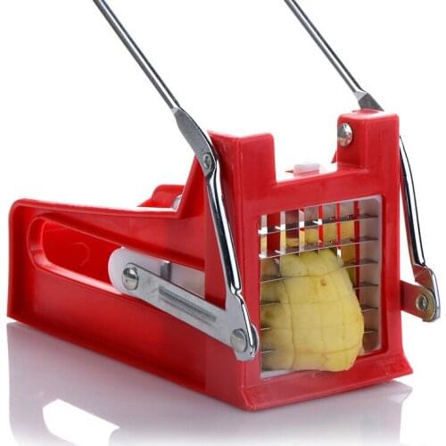 Stainless Steel Kitchen Home French Fries Potato Chips Strip Slicer Cutter Chopper Chips Machine Making Tool Potato Cut Fries