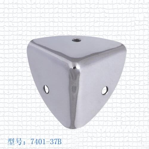 Free shipping Wholesale 35mm Aluminum box cosmetics cases suitcase angle iron purses Chrome silver protection Angle code Bags Co