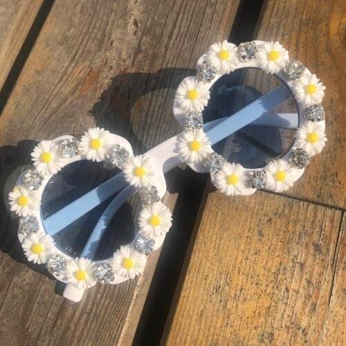 ZAOLIHU Round Baby Sunglasses Unique Designer Diamond Sun Glasses Bling Handmade Shades Gorgeous Kids Eyewear Cute Sun Glasses