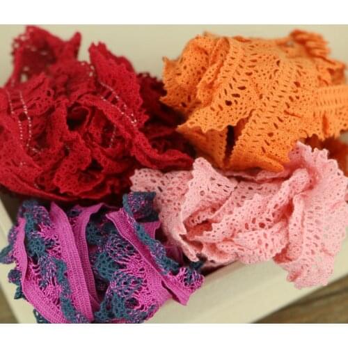 5 yard handmade patchwork lace sewing cotton elastic material decoration Home Furnishing DIY