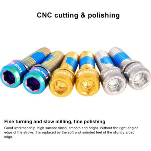 M6x18/20mm Crank Cover Screw Cap MTB Crankset Cover TC4 Titanium Alloy Road Bike Arm Bolt Mountain Bike Parts Accessories