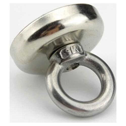 Powerful Fishing Magnet with Eyebolt Magnetic Retrieving Holding Magnets for River Lake Fishing J2Y