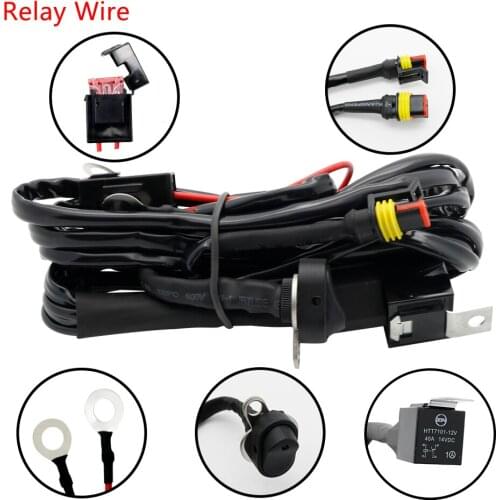Motorcycles LED Fog Light Wiring Harness Relay Wire For BMW R1200 GS /ADV F800GS Motorcycle Fog Led Light