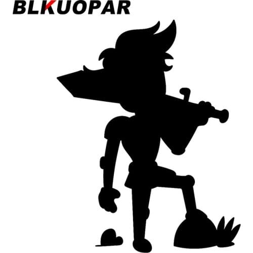 BLKUOPAR for A Fighting Elf Carrying Arms Car Stickers Scratch-Proof Decals Accessories Caravan Trunk Decor Car Door Protector
