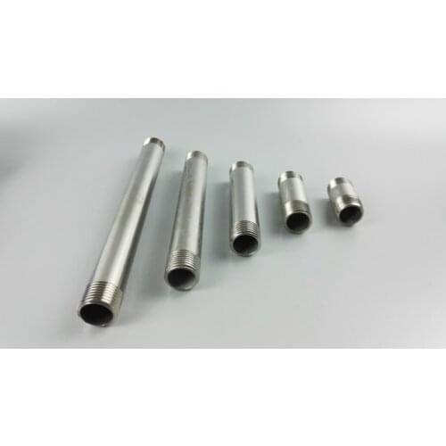 1/4" Male Thread Equal 60mm /80mm/100mm /120mm Extension Tube Pipe Fitting 304 Stainless Steel Connector