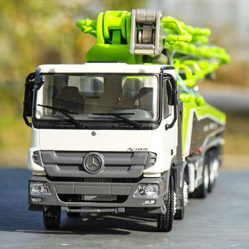 Original factory Exquisite 1:38 ZOOMLION 64X-6RZ Concrete Pump Truck Carbon Fiber Engineer Machinery Collectible model for sale