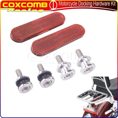 Motorcycle Detachable Sissy Bar Luggage Rack Docking Hardware Replace Bolt Kit Steel For Harley FLFB FLFBS FXBR FXBRS 18-20
