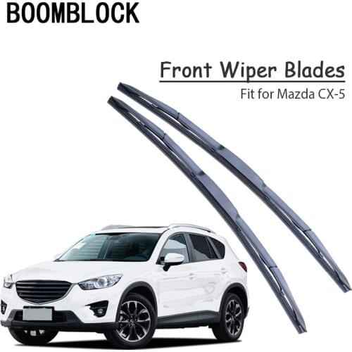 BOOMBLOCK 2PCS High Quality Front Windshield Wiper Blades For Mazda CX-5 CX5 KE KF 2018 2017 2016-2003 Accessories