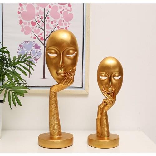 Nordic Minimalist Sculpture Meditator Ornaments Wine Cabinet Art Decorations Bar Cafes Creative Retro Furnishings