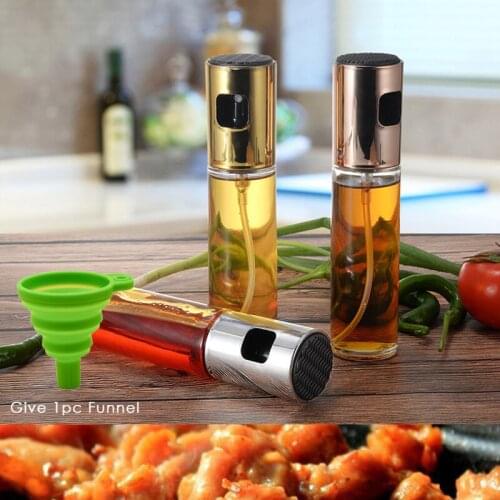 Kitchen Baking Glass Olive Oil Bottle Sprayer Oil Spray Empty Bottle Vinegar Bottle Oil Dispenser for Cooking Saladl