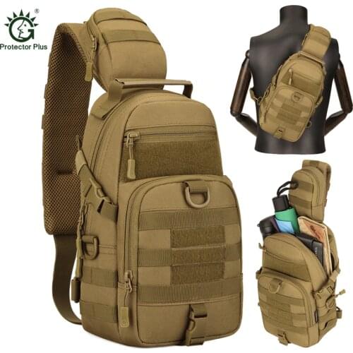 EDC Bag Tactical Sling Bag Fishing Bags Molle Chest Shoulder Pack Rectangular Outdoor Military Daypack Hiking Hunting Backpack
