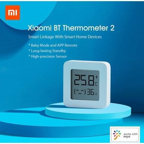 Xiaomi BT Thermometer 2 Wireless Smart Electric Digital Hygrometer Humidity Sensor Work with Mijia APP