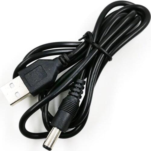USB To DC 5.5 * 2.1mm Charging Line Pure Copper Fan Router Radiator Charging Power Wires Cables 120cm / 80cm