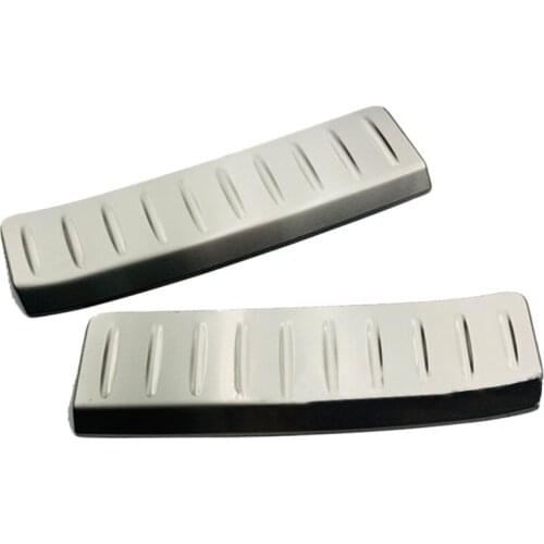 Rear Outer Bumper Protector Trim Door Sill Scuff Cover Plate AFor ccessories for 2020 2021 For toyota Harrier Venza