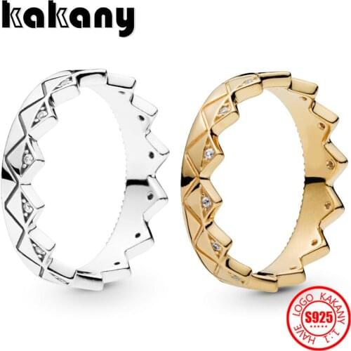 2020 Summer New Shine Exotic Crown Shiny Zircon Ring Series Original High Quality 1: 1 Fashion Women Fashion Jewelry