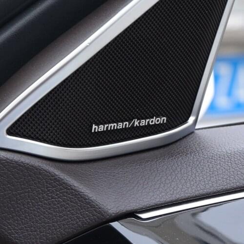 1pcs 5pcs 10ps 20pcs Car-styling Harman/Kardon For 4 5 7 6 Passat B6 C-ivic A-ccord crv fit Audio Speaker Stickers Accessories
