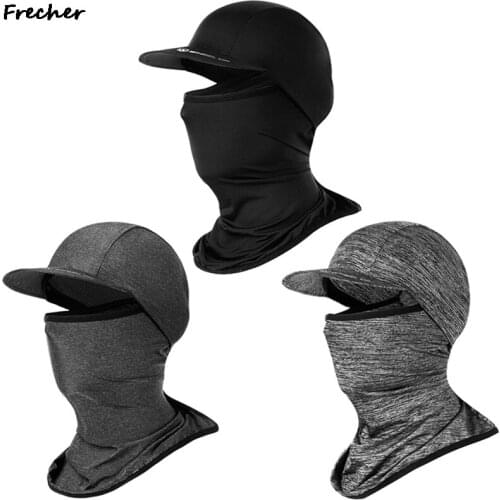 2021summer Ice silk sunscreen mask seamless scarf fishing hat cap Black windproof towel motorcycle bicycle cycling headscarf