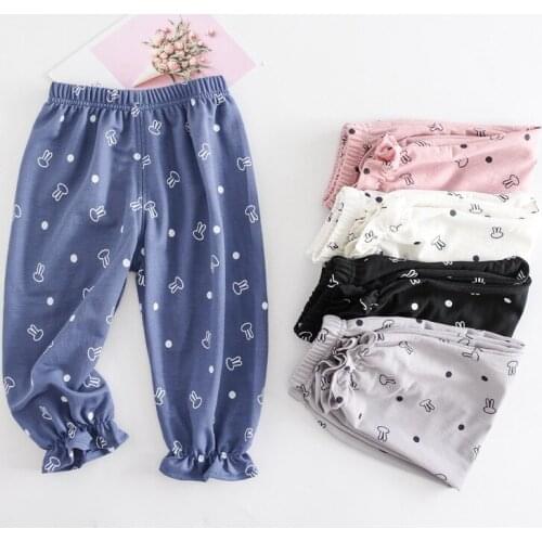2021 Fashion Cartoon Teenagers Clothes For Girls New Wide Pants Baby Clothes Kids Clothes Girls 9 To 14 Years For 1-5 Age