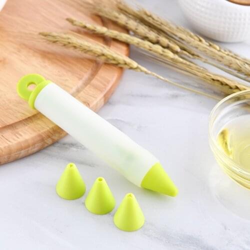 2021 New Silicone Food Writing Pen Chocolate Cake Decorating Tools Cream Cup Icing Piping