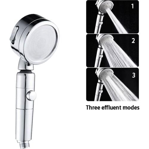 3 Spray Modes Shower Head High Pressure Water Saving Handheld Shower Sprinkler for Bathroom Showerroom