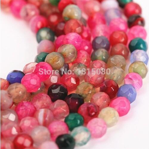 4mm Natural Colorful Cut&Faceted Spacer Loose Stone Beads For Making Jewelry Bracelets Necklace 180pcs/lot